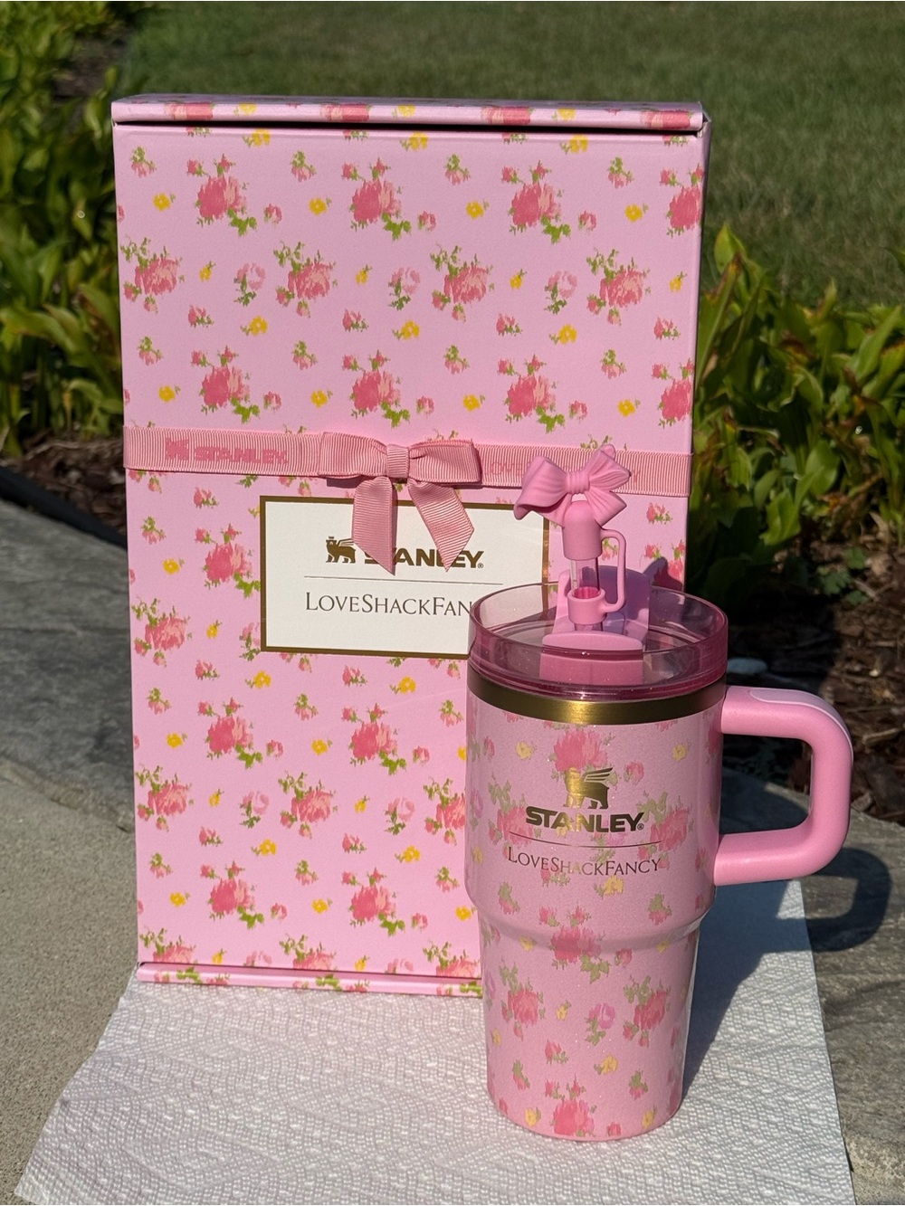 Stanley x LoveShackFancy “Ibiza Sunset” 20 oz Quencher – New & AUTHENTIC